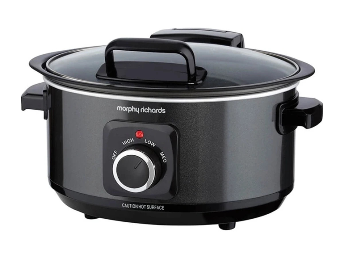 Morphy Richards Sear and Stew 3,5 liter med fällbart glaslock