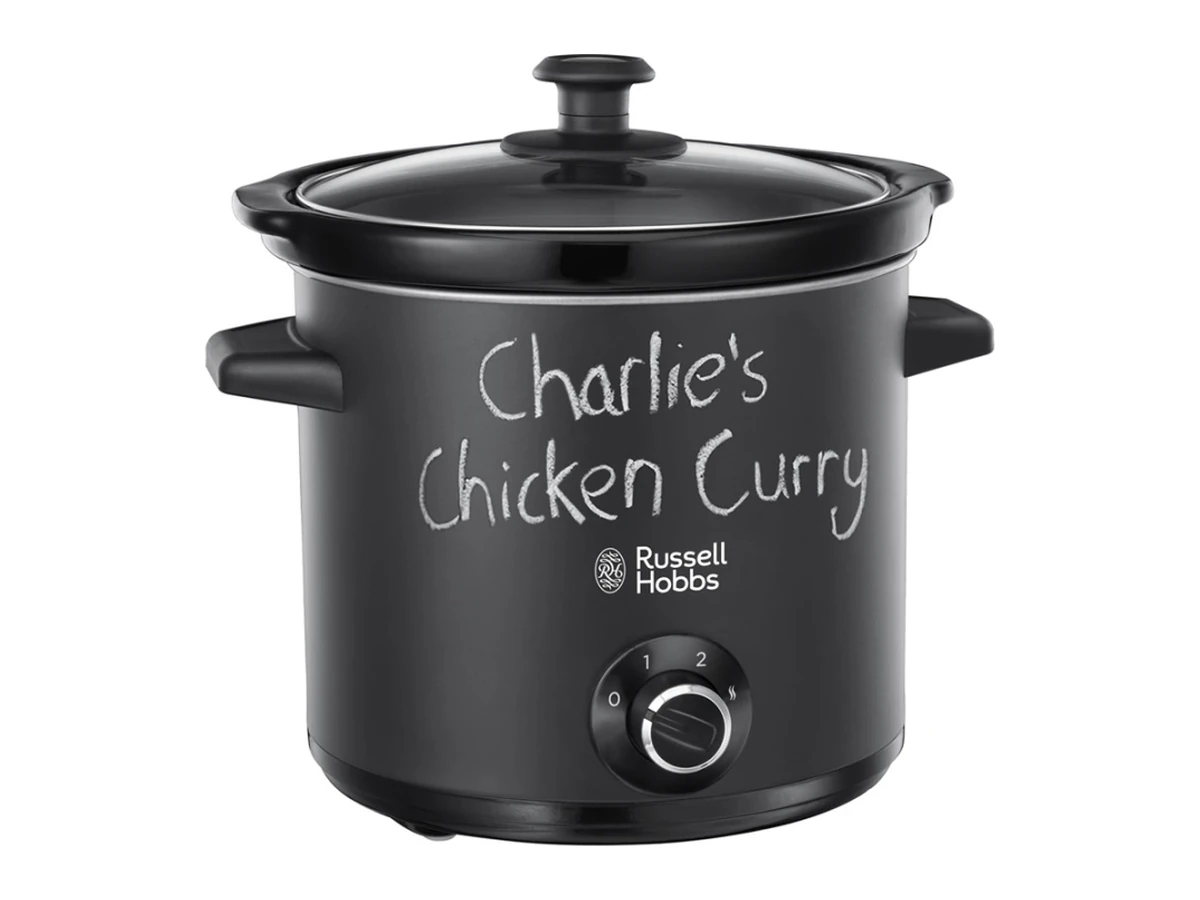 Russell Hobbs Chalkboard 24180-56, slow cooker med svart keramikgryta och glaslock